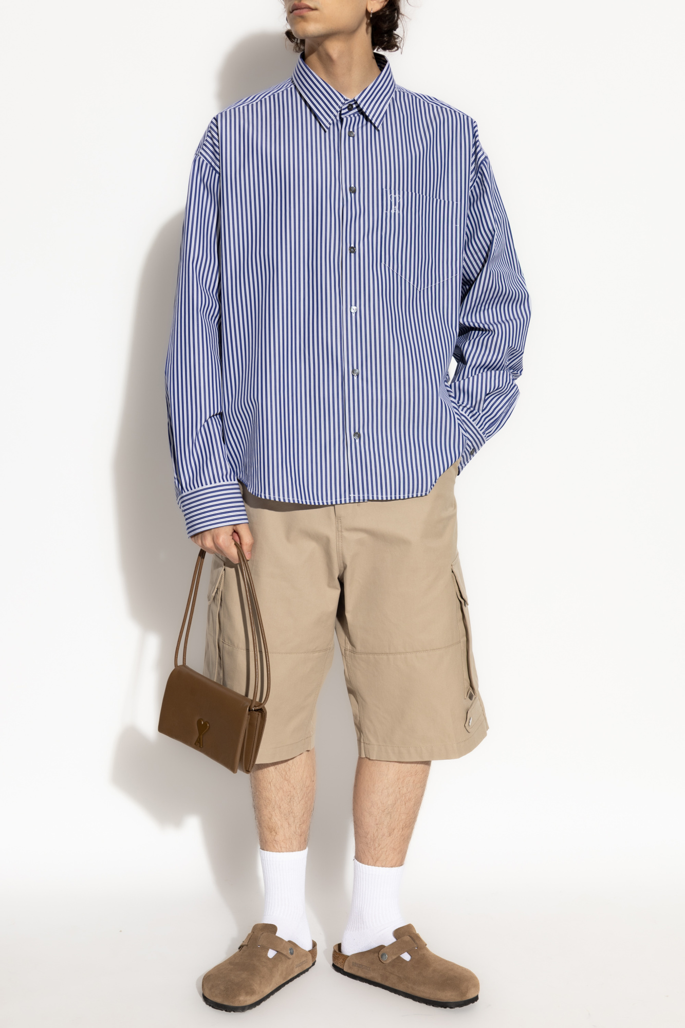 Beige Logo shorts Ami Alexandre Mattiussi - Vitkac AS